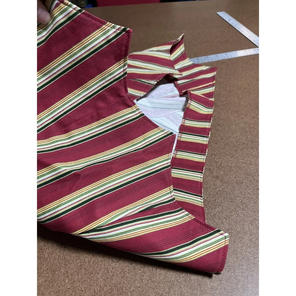 Longaberger Basket Holiday Stripe Liner Basket Liner 2006 Nature Holiday Hostess